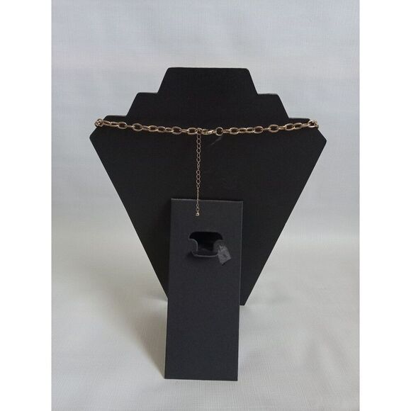 Red & Gold Toned Rhinestone Encrusted Flower Shaped Pendants Statement Necklace - Picture 2 of 11